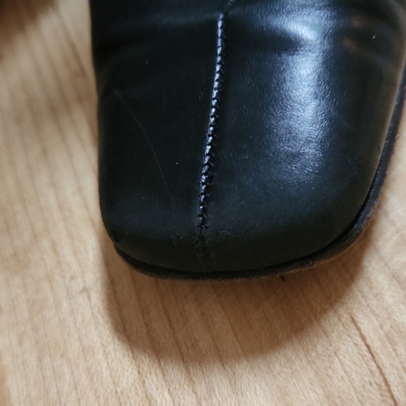 Salvatore Ferragamo Italian black leather Vintage used boots size 6.5 - Picture 10 of 16